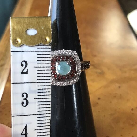 Natural Grandidierite Sterling Silver Ring Size 5 - Picture 5 of 9